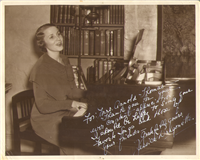 JESSICA DRAGONETTE   (1900 - 1980, Singer) Signed 8x10 Glossy Publicity Photo circa 1930s