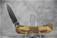 REMINGTON UMC R-5 Wildlife Embossed Brass Folding Lockback Knife