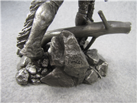 Jim Ponter's THE FUR TRAPPER Pewter Westerners Series Sculpture (Franklin Mint, 1981)