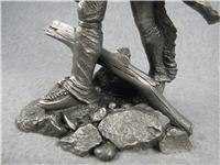 Jim Ponter's THE FUR TRAPPER Pewter Westerners Series Sculpture (Franklin Mint, 1981)