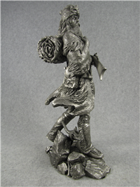 Jim Ponter's THE FUR TRAPPER Pewter Westerners Series Sculpture (Franklin Mint, 1981)