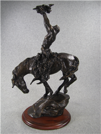 Buck McCain's PRAYER TO THE HEALING SPIRIT 16.5" Bronze Sculpture (Franklin Mint, 1988)
