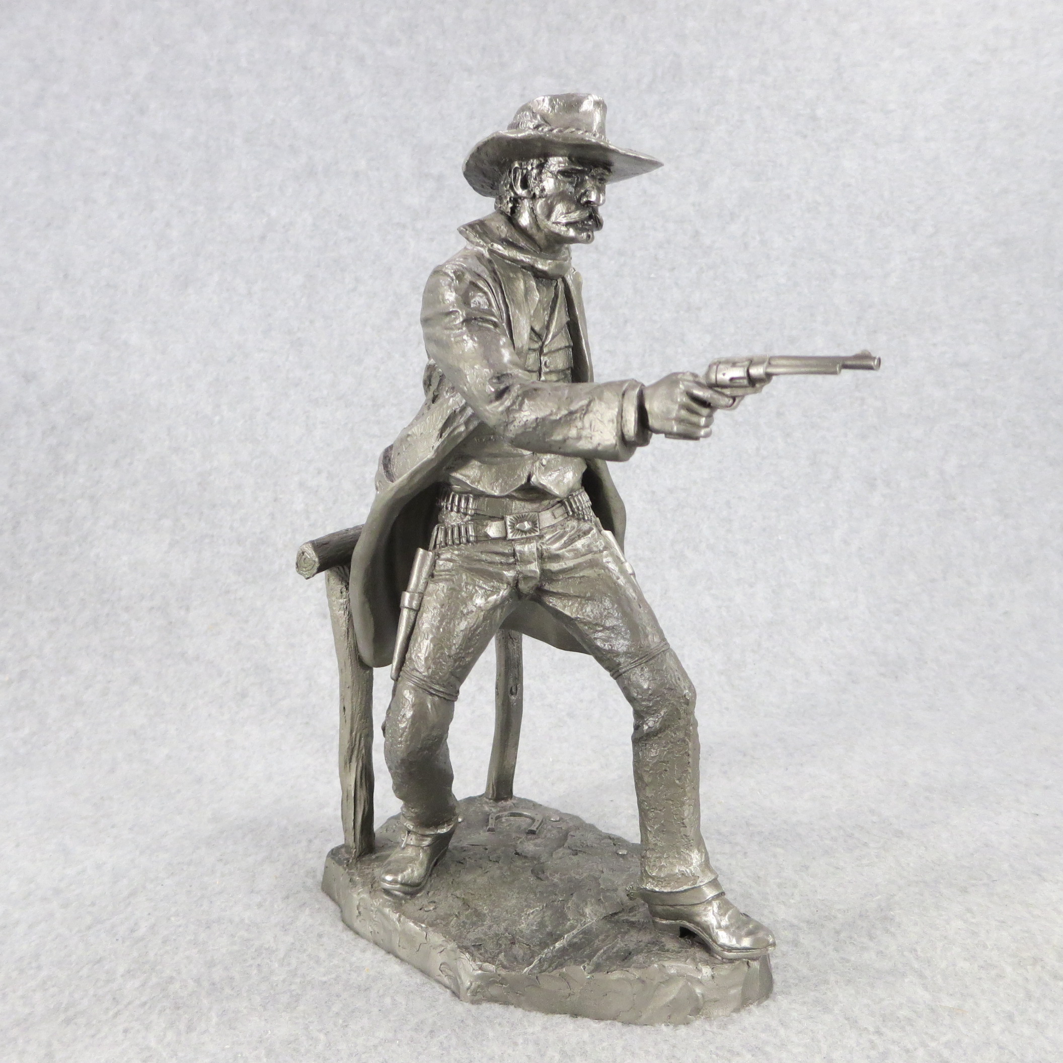 Pewter Sculture, THE shops GUNFIGHTER by Jim Ponter