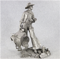 1979 Franklin Mint Jim Ponters The Wrangler Westerners Series Pewter Sculpture 