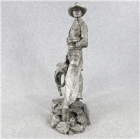 1979 Franklin Mint Jim Ponters The Wrangler Westerners Series Pewter Sculpture 