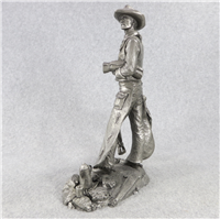 1979 Franklin Mint Jim Ponters The Wrangler Westerners Series Pewter Sculpture 