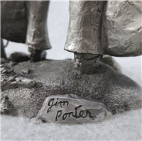 1979 Franklin Mint Jim Ponters The Wrangler Westerners Series Pewter Sculpture 