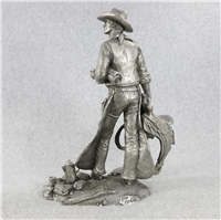 1979 Franklin Mint Jim Ponters The Wrangler Westerners Series Pewter Sculpture 