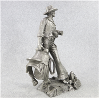 1979 Franklin Mint Jim Ponters The Wrangler Westerners Series Pewter Sculpture 