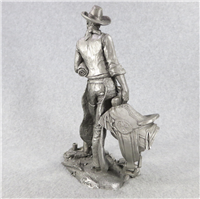 1979 Franklin Mint Jim Ponters The Wrangler Westerners Series Pewter Sculpture 