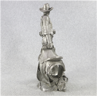 1979 Franklin Mint Jim Ponters The Wrangler Westerners Series Pewter Sculpture 