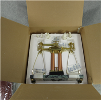 150th Anniversary California Gold Rush Assayers Scale Balance w/ Weights (Franklin Mint)
