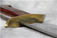 1980s COLEMAN WESTERN W49 Wood Bowie Sheath Knife