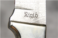 RIGID RG-27 Fixed Blade Bowie Hunting Knife with Deer & Woods Etching