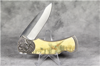 Pheasant Folding Lockback Knife in Wood Keepsake Box