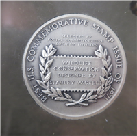 Best US Commemorative Stamp Issue of 1971 Silver Medal & Stamps (MACO, 1971)