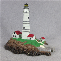 Historic International Lighthouses BOSTON LIGHT Little Brewster Island Massachusetts Sculpture (Dunbury Mint, 1992)