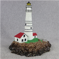 Historic International Lighthouses BOSTON LIGHT Little Brewster Island Massachusetts Sculpture (Dunbury Mint, 1992)