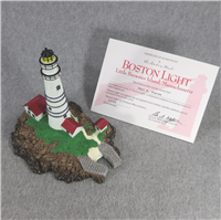 Historic International Lighthouses BOSTON LIGHT Little Brewster Island Massachusetts Sculpture (Dunbury Mint, 1992)