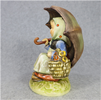 Exclusive Special Edition #9 & #2 SMILING THROUGH Figurine & Plaque with Wooden Stand (Hummel 408/0 & Hum 690, TMK)