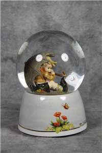 UMBRELLA BOY Musical Water Globe (Hummel 152/A)