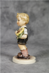 SUMMER DAYS Hummelscape (Goebel 1112-D, 2004) & SUNFLOWER BOY Figurine (Hummel 2219, TMK)