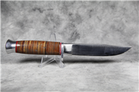 VOSS by FROST CUTLERY VC-009 Stacked Leather Bowie Knife
