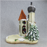 Hummel WINTERTIME CHAPEL 8 Inch Musical Hummelscape (Goebel 1067-D, 2001)