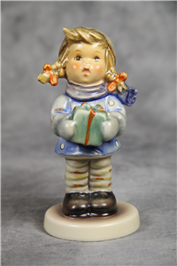Exclusive CHRISTMAS TIME Figurine (Hummel 2106, TMK) w/ Muscial Hummelscape