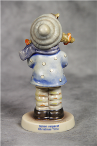 Exclusive CHRISTMAS TIME Figurine (Hummel 2106, TMK) w/ Muscial Hummelscape