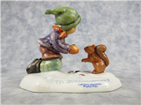 PLAYFUL PALS Figurine (Hummel 2053, TMK) & AUTUMN FROLIC Hummelscape