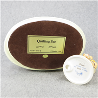 Limited Edition LITTLE KNITTER Figurine + QUILTING BEE Hummelscape 1147-D (Hummel 2107/B, TMK)