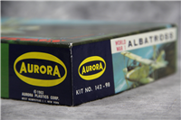 Vintage WWI ALBATROSS 1/4" Scale Plastic Airplane Model Kit  (Aurora 142-98, 1963)