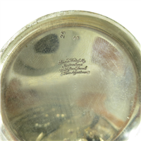 Swiss DOXA 15 Jewels 8 Days 4-1/2 x 3-1/2" Travel Watch with Sterling Table Stand  (Herbst & Wassell, Early 1900's) 