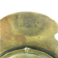 Swiss DOXA 15 Jewels 8 Days 4-1/2 x 3-1/2" Travel Watch with Sterling Table Stand  (Herbst & Wassell, Early 1900's) 