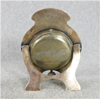 Swiss DOXA 15 Jewels 8 Days 4-1/2 x 3-1/2" Travel Watch with Sterling Table Stand  (Herbst & Wassell, Early 1900's) 