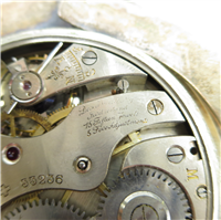 Swiss DOXA 15 Jewels 8 Days 4-1/2 x 3-1/2" Travel Watch with Sterling Table Stand  (Herbst & Wassell, Early 1900's) 