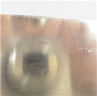 Sterling Silver 6-1/4" x 3-1/4" Gold Vermeil Wood Lined Cigarette Box with Hinged Lid (Smith & Smith, 1950's)