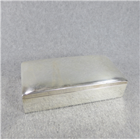 Sterling Silver 6-1/4" x 3-1/4" Gold Vermeil Wood Lined Cigarette Box with Hinged Lid (Smith & Smith, 1950's)