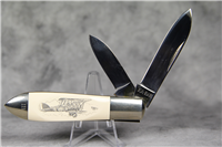 Rare 1987 KA-BAR UCC/87 Union Red Baron Bone Tear Drop