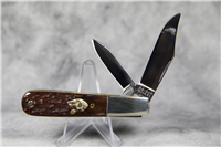 KA-BAR Limited Edition Bone Barlow  w/ 14kt Gold Dog's Head Shield