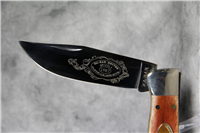 1987 KA-BAR CK87 Club Exclusive Smooth Bone Grizzly Folding Hunters Knife