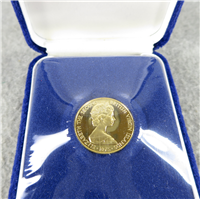 BRITISH VIRGIN ISLANDS $100 Gold Proof Coin (Franklin Mint, 1975)