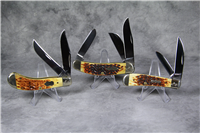 Rare 2008 CASE XX USA CA7166 Tony Bose Commemorative 3 Knife Set (1 of 500)