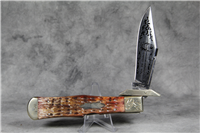 STAR 3340-C Jigged Bone Limited Edition COAL MINERS' Swing Guard Lockback Knife