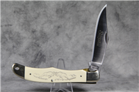 SCHRADE SCRIMSHAW SC-500 Bighorn Sheep Lockblade Knife