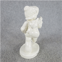 White Glazed GONE-A-WANDERING Figurine (Hummel 908, TMK)