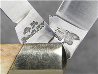 FROST CUTLERY Genuine Pick Bone "Big Lou" Gunstock Knife