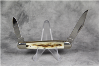 1980 CASE XX USA A6208 Grey/Brown Smooth Appaloosa Bone Half Whittler Knife