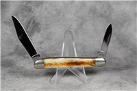1980 CASE XX USA A6208 Grey/Brown Smooth Appaloosa Bone Half Whittler Knife